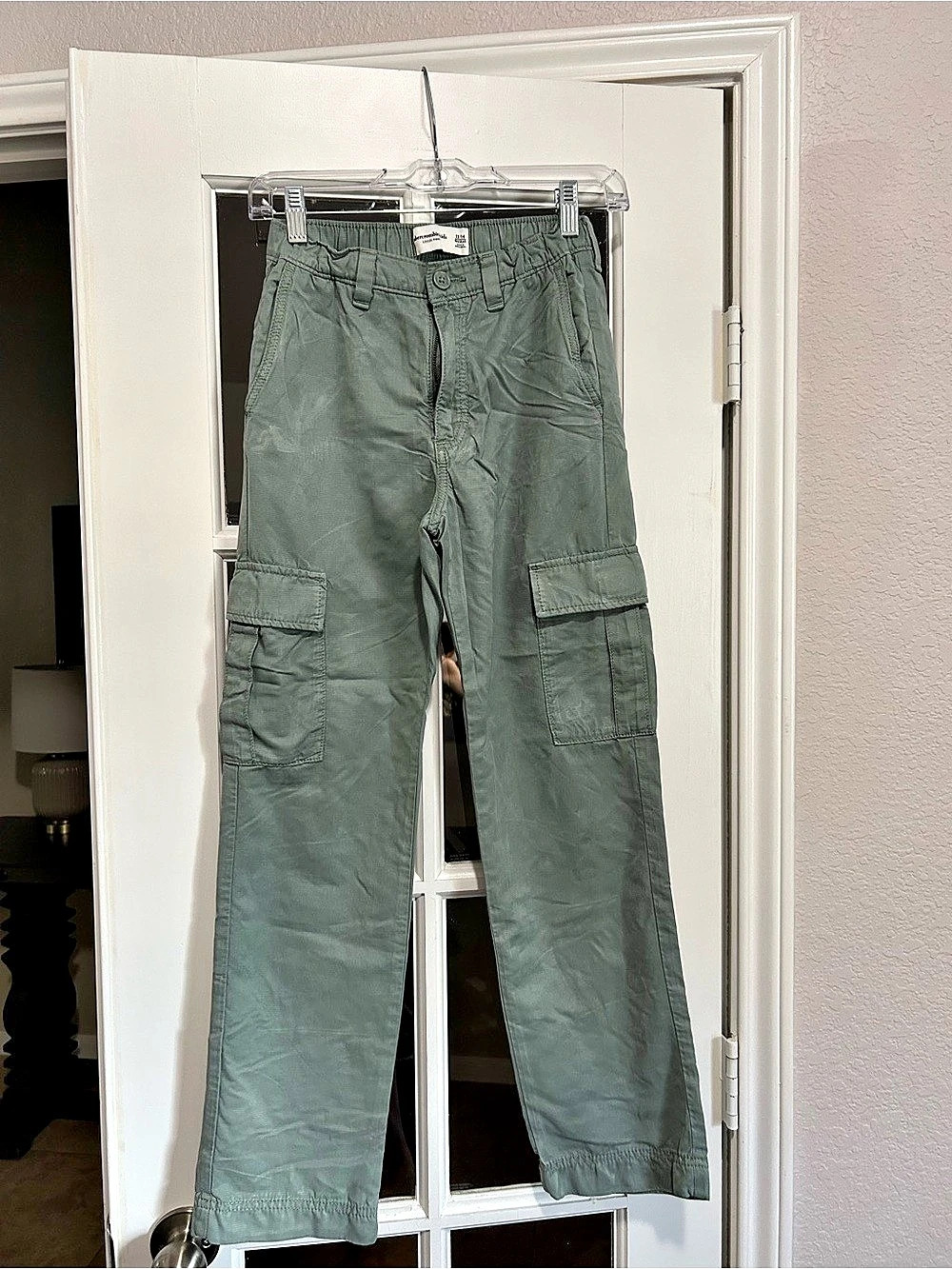 Abercrombie Kids Loose Pant Cargo Pants Green Size 13/14 Regular